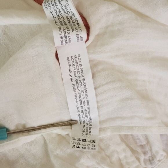 NWT ZARA Beaded Embroidered Tie Front Top/Jacket - Picture 15 of 15